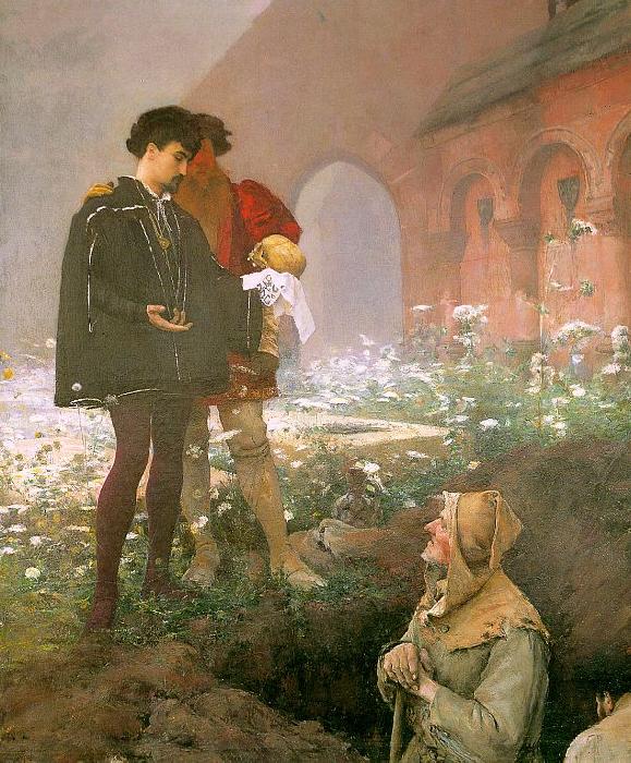 Pascal Adolphe Jean Dagnan-Bouveret Hamlet and the Grave Diggers Germany oil painting art
